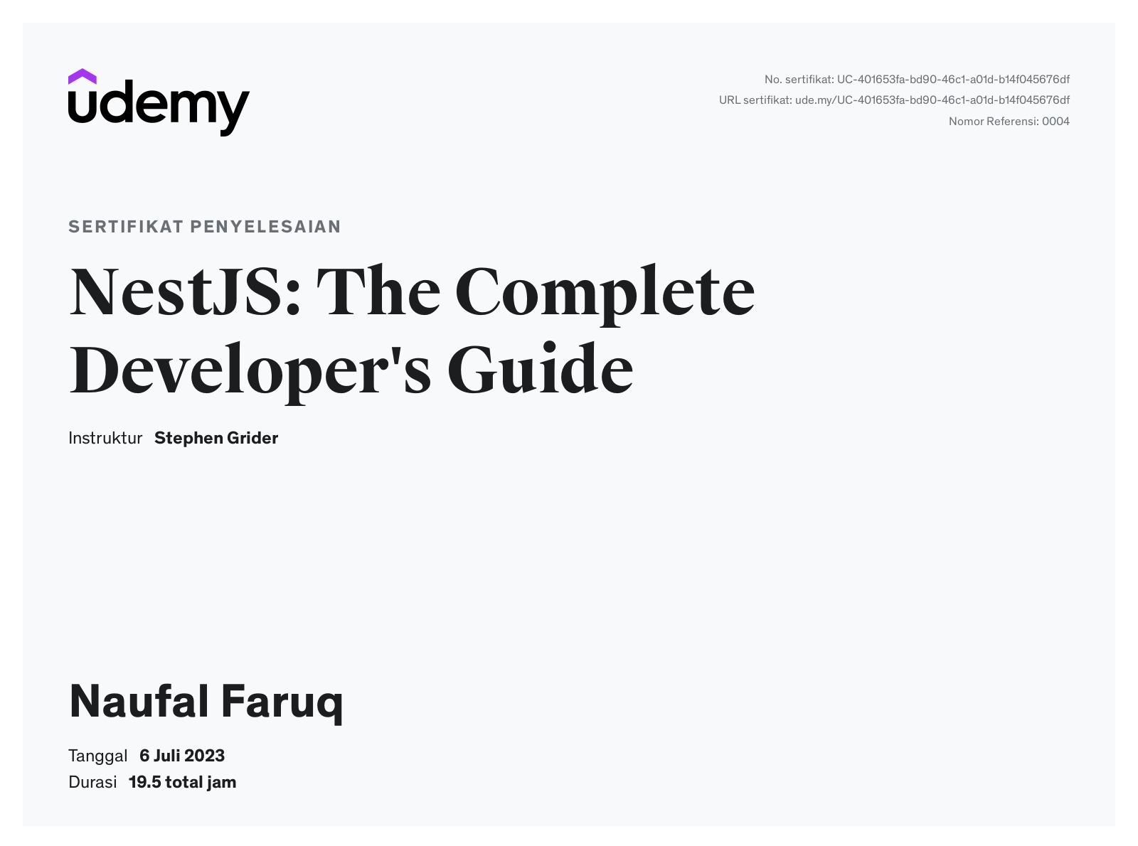 Nest Typescript - UDEMY
