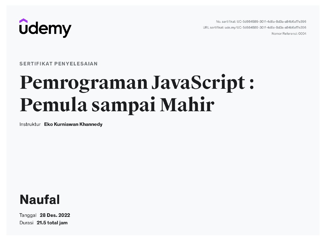 Javascript - Programmer Zaman Now