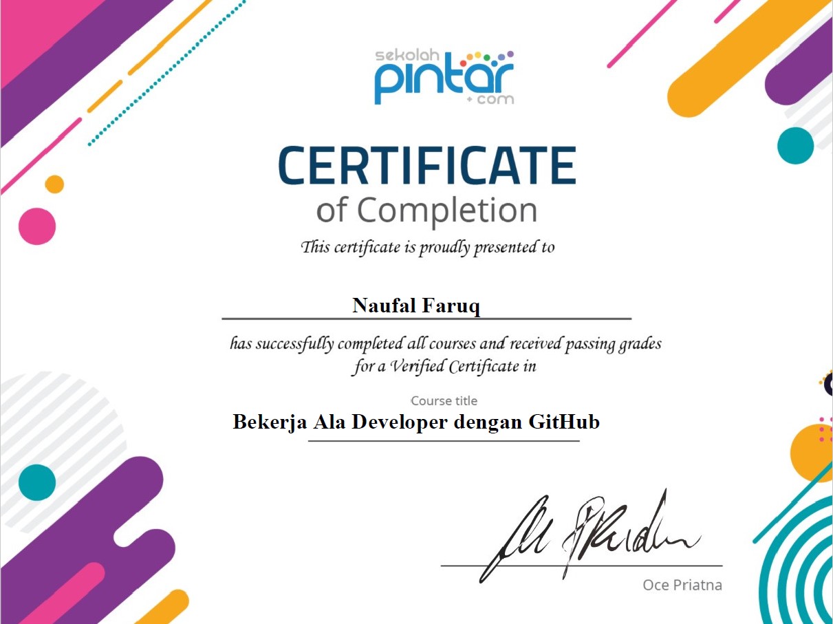 Github Certificate