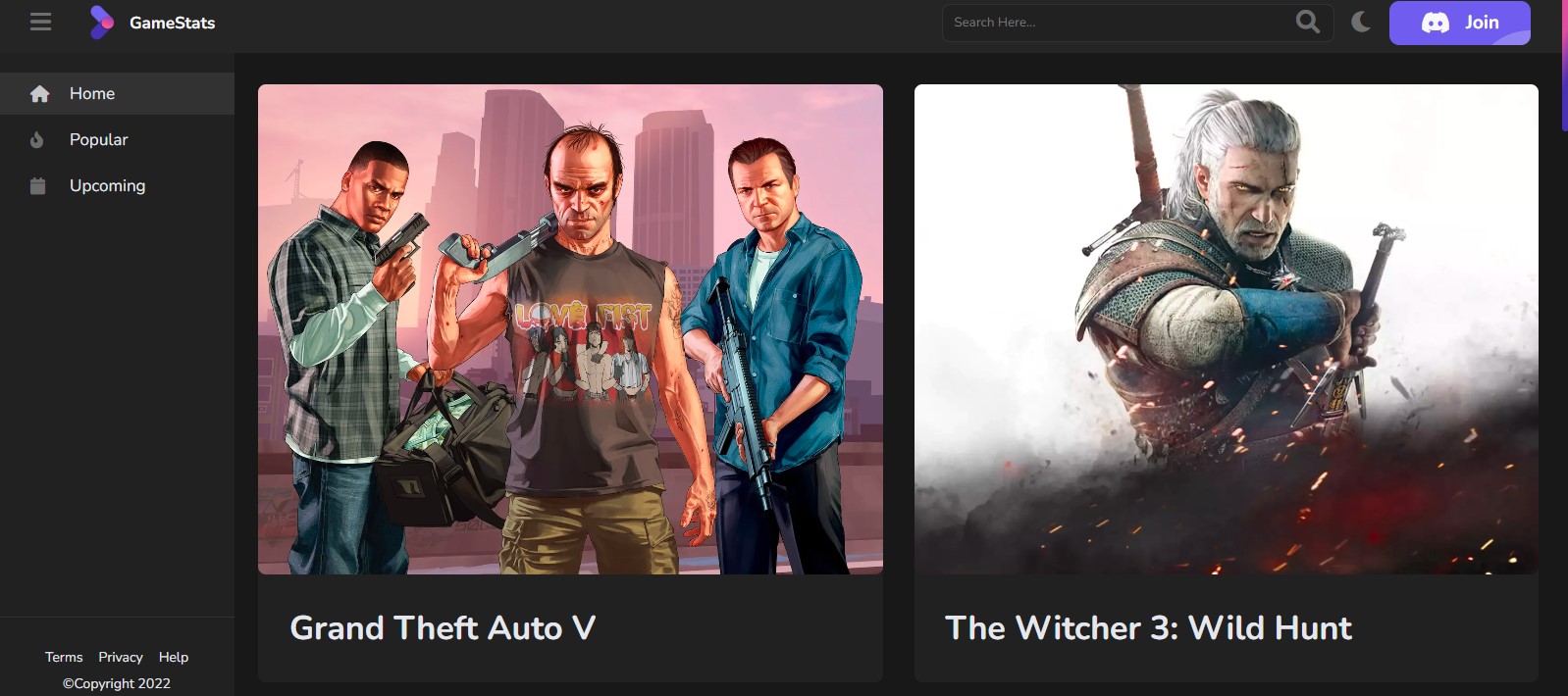 Website of Game