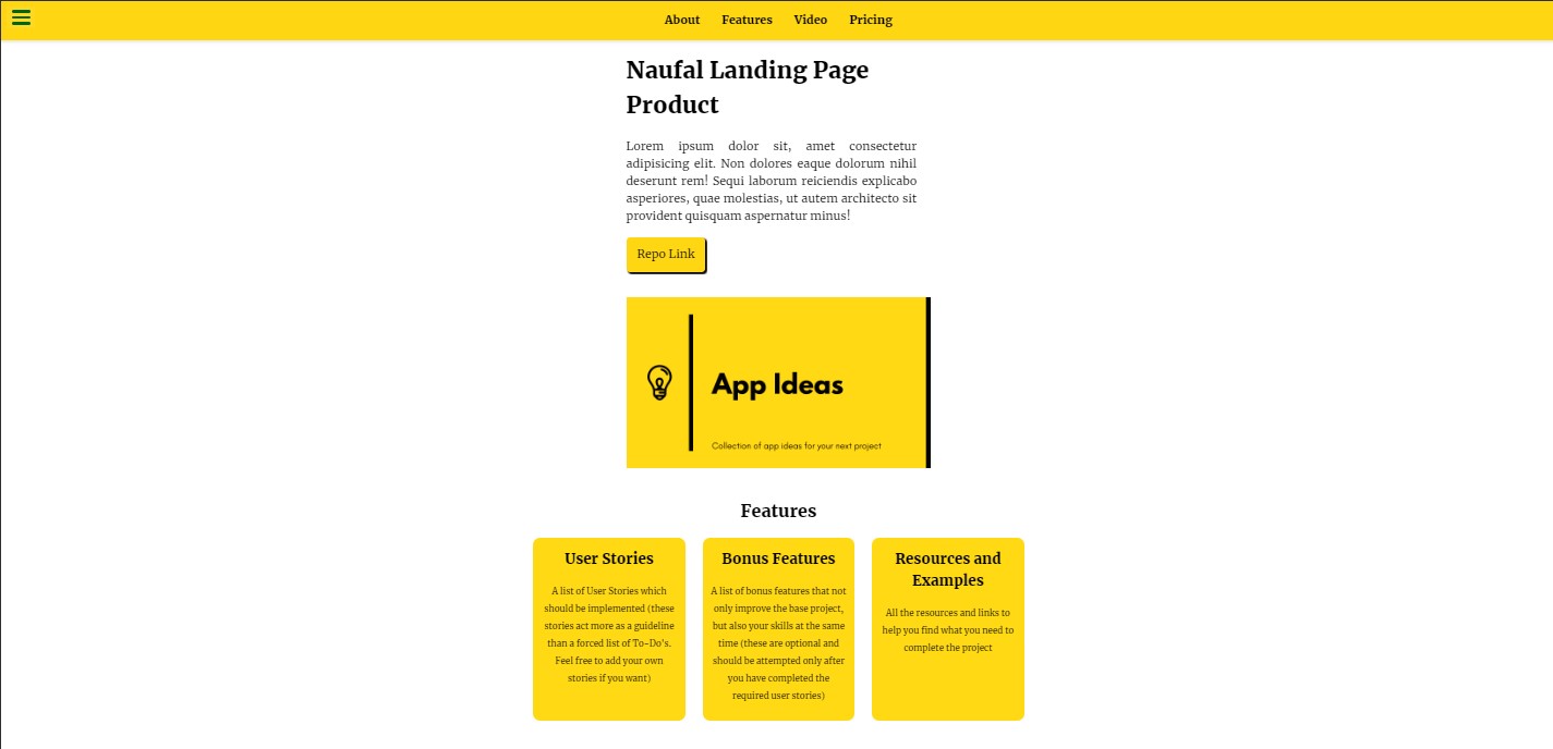 The Product Landing Page